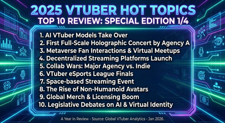 年度特輯1/4：2025 Vtuber 熱門話題 Top 10 回顧