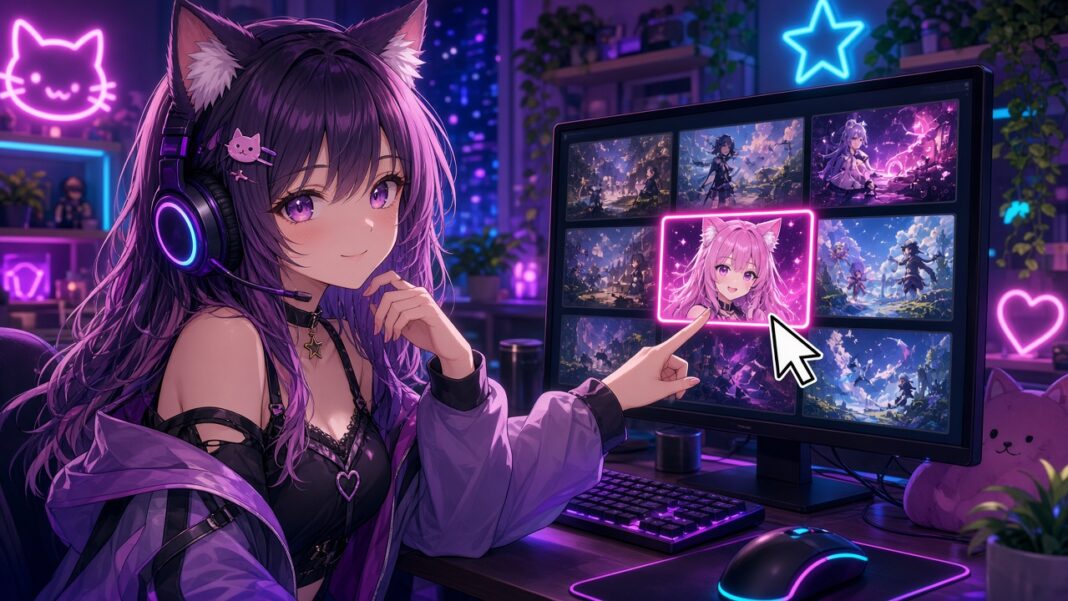 Vtuber 直播縮圖與標題封面插圖