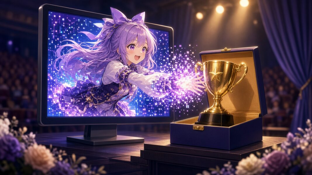 Vtuber 獎項新聞封面插圖
